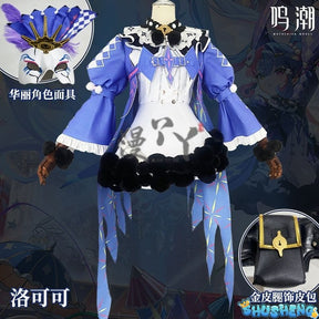 Game Wuthering Waves ROCCIA Cosplay Costume ROCCIA Two Tail Women Girl Halloween Performance Stage Roleplay Uniform