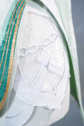 Shusheng-R Genshin Impact Zibai Cosplay Costume Role Play Women Girls Elegant Halloween Party Dress Suit Full Set