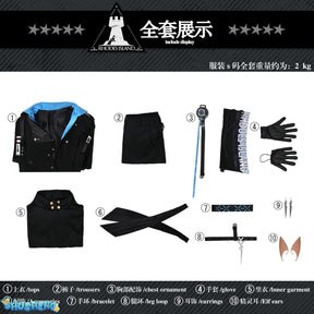 LOGOS Cosplay Game Arknights LOGOS Cosplay Costume Christmas Uniforms Sets Shoes Clothes Cosplay