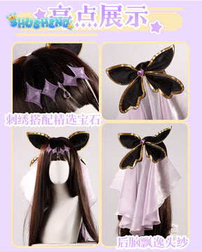 Anime Cosplay Series: Meitantei Pretty Cure!Moria Luluka，Black Q/Cure Arcana Shadow Cosplay Sweet Costume full set Shushengcos