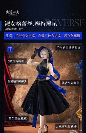 Game Reverse:1999 Ms. Grace Cosplay Costume Uniform Halloween Carnival Party Christmas Play Role Clothes Clothing for Women
