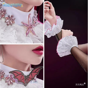 Draculaura  Monster Cos High Cosplay Costume Women's Halloween party fantasy uniform dress props socks brooch earrings new set