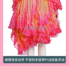 Wicked‌ Cosplay Costume Gradient Dress Uniform Halloween Carnival Party Christmas Play Role Clothes Clothing for Women