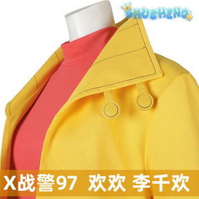 Super Villain Fantasia X 97 Cosplay Jubilee Cosplay Costume Disguise For Girls Women Adult Coat PantsHalloween Carnival Suit