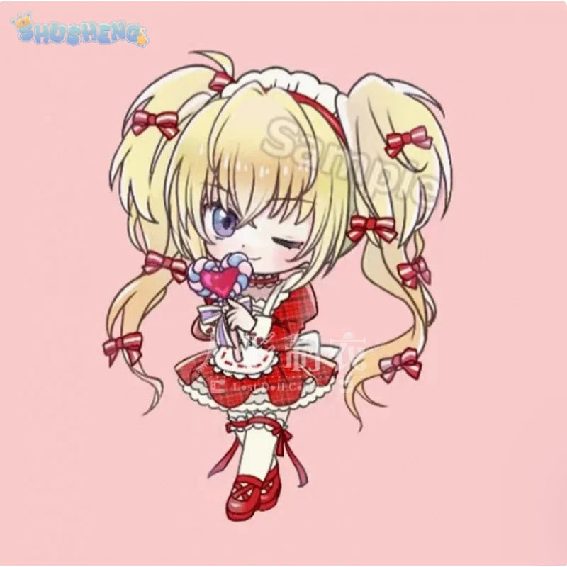 Anime Shugo Chara Tsukiyomi Utau Cosplay Costume Dress props belt gloves necklace set Halloween women Lolita maid new uniform