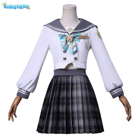 Anime Game Honkai Star Rail Fireflies Spring Missive Cosplay Clothing Full Set Costume Outfits For Woman JK Dress Cosplay Party