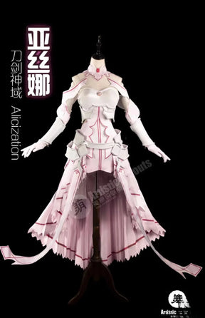 Sword Art Online Yūki Asuna Cosplay Yuuki Asuna SAO Costume Women Dress High Quality Uniform Headwear Gloves Armor Halloween Set