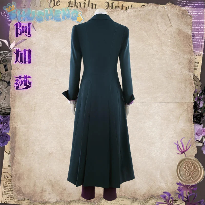 Agatha Harkness Cosplay Prof. Emeritus Harkness Costume Movie coat shirt pants necklace carnival party men women suit uniform