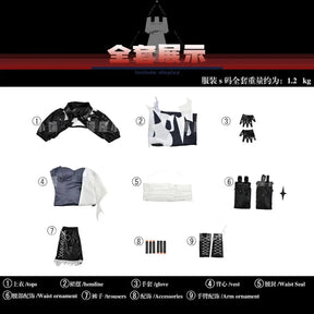 You wish‌ Cosplay Costume Game Arknights Uniform Halloween Carnival Party Christmas Play Role Clothes Clothing for Women