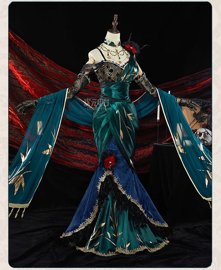 Game Identity Ⅴ Michiko Cosplay Geisha Costume Gorgeous dress accessory prop party dance sexy woman full set uniform