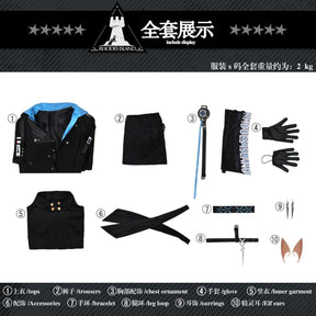 LOGOS Cosplay Game Arknights LOGOS Cosplay Costume Christmas Uniforms Sets Shoes Clothes Cosplay