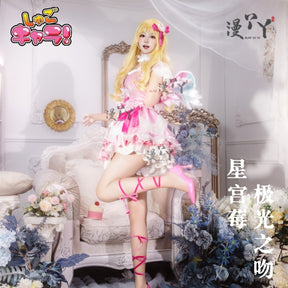 Hoshimiya Ichigo Cosplay Anime Aikatsu!Costume Sweet Lolita with Wings for Hallowmas Christmas Role Play Women
