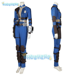 Lucy MacLean Cosplay Costume Fallout Season 1 Vault 33 Female Male Survivor Suit Jumpsuit Uniform Halloween Party Women Men Props