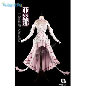 Sword Art Online Yūki Asuna Cosplay Yuuki Asuna SAO Costume Women Dress High Quality Uniform Headwear Gloves Armor Halloween Set