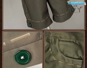 Identity V Florian Brand Fire Investigator Cosplay Costume Leonard Uniform Halloween Carnival Party Christmas Play Role