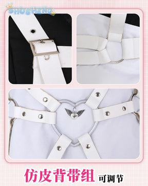 Yumber vtuber makaino ririmu cosplay costumes women cute party suit pink coat dress Halloween carnival uniform custom made
