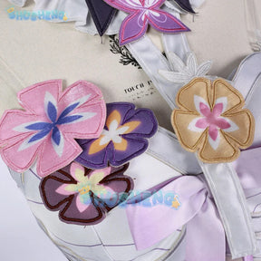 Shusheng-N  Honkai Star Rail Castorice Cosplay Costume Dress Uniform Headwear Halloween Party for Women Girls Carnival Cos Props