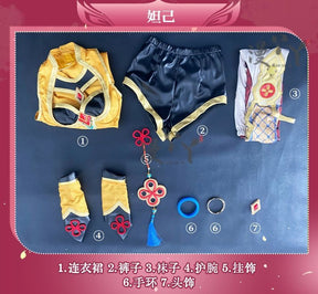 Game Honor of Kings Daji Cosplay Dress Girls Original Leather Sexy Suit Christmas Role Play Women HERO Cos Dress
