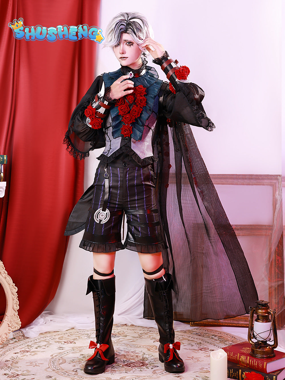 Luminary Emile Cosplay Game Identity V Luminary Emile Costumes Wig Full Set Halloween Party Cosplay Suits