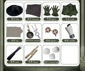 Norton Campbell Prospector Cosplay Identity Ⅴ Costume Hat glasses prop accessorie original skin set party carnival uniform