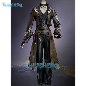 Game Identity V Barmaid Demi Bourbon Cosplay Costume Black Rose Cowgirl Cosplay Suit Halloween Carnival Uniforms Custom Made