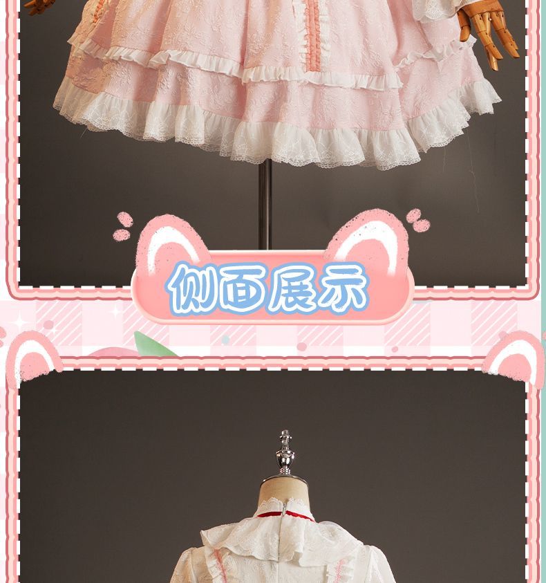 Gokou Ruri Cosplay Girls Dress for Halloween Christmas Festival Party Sweet Dress Women's Role Playing Princess Bow Dress