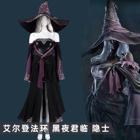Shusheng-R Elden Ring Recluse NIGHTREIGN Full Set Dress Uniform Props Accessories Women Halloween Carnival Party