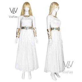 Game Zelda Princess Dress Cosplay Elegant Sexy Fairy Clothing Uniform Headdress Accessories Set Halloween Woman Costume Outfit