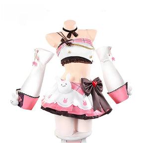 Game Azur Lane USS Laffey Cosplay Costume Halloween Carnival New Pink Song Dress Accessories Props Wig Uniform Women's Sweet Set