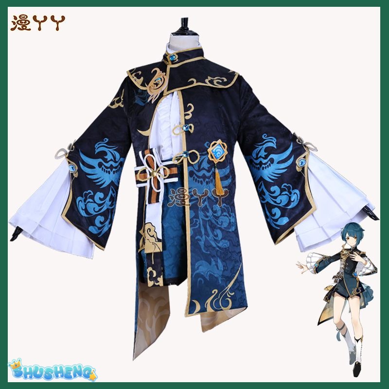 Xingqiu Cosplay Game Genshin Impact Cosplay Costume Xing Qiu Genshin Impact Cosplay Halloween