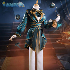 Mike Morton Acrobat Cosplay Game Identity Ⅴ Costume Top Hat Bow Tie Gloves Ring Halloween Christmas Handsome Fashion Uniform Set