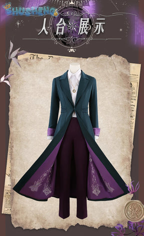 Agatha Harkness Cosplay Prof. Emeritus Harkness Costume Movie coat shirt pants necklace carnival party men women suit uniform