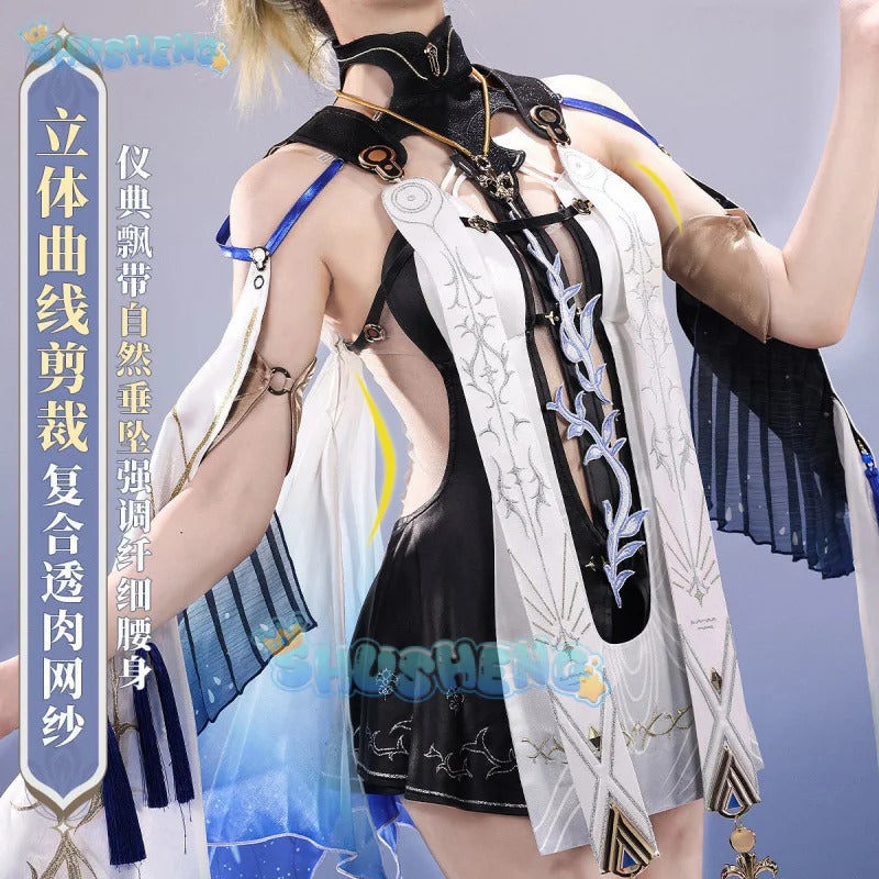 Cartethyia Cosplay Costume Game Wuthering Waves Uniform Halloween Carnival Party Christmas Play Role Clothes Clothing for Women