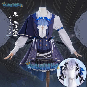 Vtuber Higashi Yukihasu Cosplay Costume Uniform Halloween Carnival Party Christmas Play Role Clothes Clothing for Women