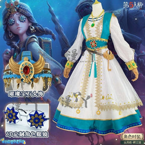 Identity V Anne Lester Toy Merchant Fashion Game Suit Gorgeous Dress Cosplay Costume Halloween Party Outfit Women