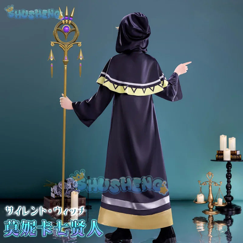 The Secret of the Silent Witch Monica Everette Cosplay Costume Uniform Halloween Carnival Party Christmas Play Role Clothing