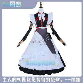 Zenless Zone Zero Alexandrina Sebastiane Rina Cosplay Costume Wig Maid Dress Uniform Victoria Housekeeping Halloween Party Women