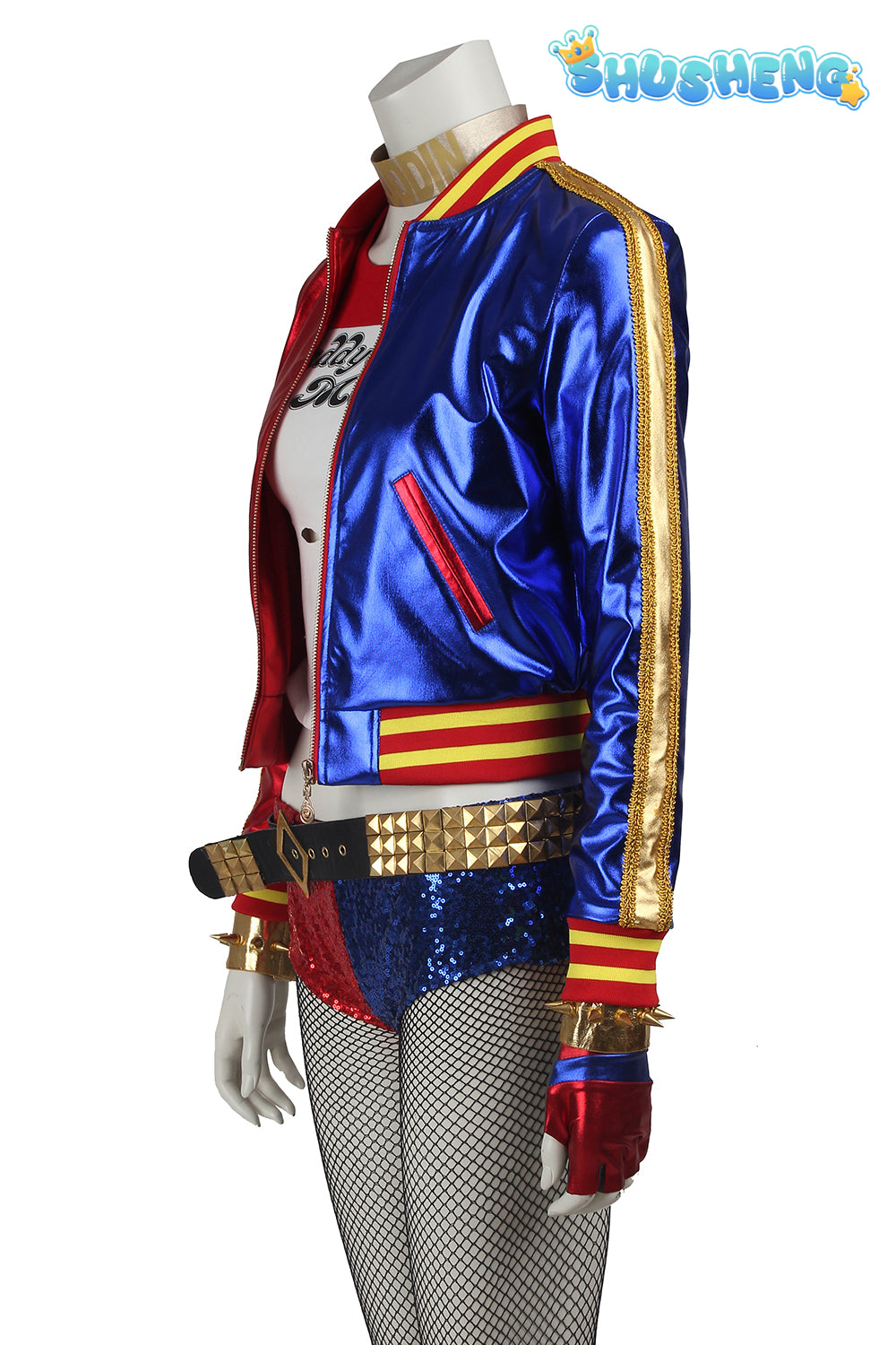 Harley Quinn Cosplay Costumes Suicide Squad Squad  Jacket Pants Sets Halloween Anime Costume