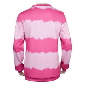 Anime KPop Demon Hunters Saja Boys Baby Saja Cosplay Costume Pink Striped Long Sleeves Uniform Halloween Party for Women Men