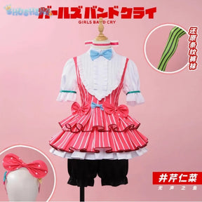 Girls Band Cry NINA ISERI Cosplay The Silent Fish Nlna lserl Costume Halloween Party Woman Dress Ladies Sweet Lolita Uniform Set