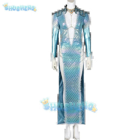 Baldurs Cos Gate 3 Shadowheart Wavemothes Robe Cosplay Costume Necklace Uniform Props Halloween Party for Women Girls Role Play