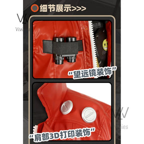 Game Zenless Zone Zero Billy Kid Cosplay Costume Wig Mask Guns Weapons Leather Uniform White Hair Cunning Hares Aka Gentle House