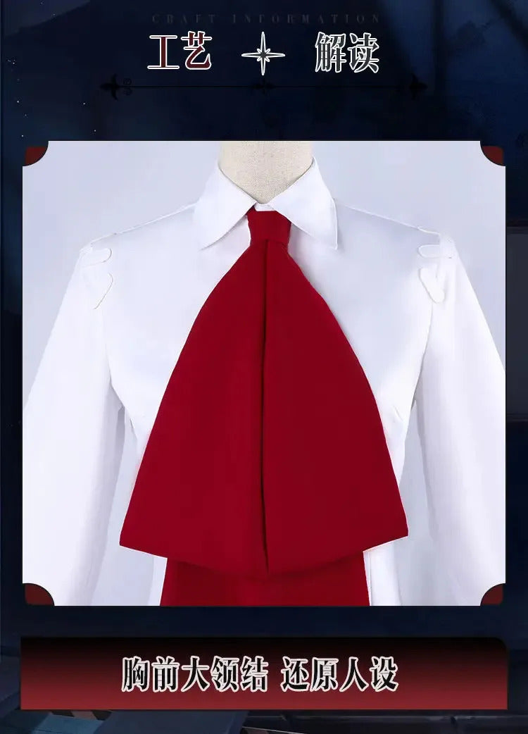 Game Identity Ⅴ linkage IB Cosplay Reporter Alice Delos ivu Costume Shirt skirt tie socks Halloween party sweet JK uniform set