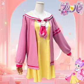 Shusheng-R Anime Pripara Manaka Laala Childhood Cchool Uniform Cosplay Costume S-XXL