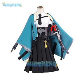 Hoshimi Miyabi Cosplay Anime Costume Game Zenless Zone Zero Section 6 Miyabi Wig Lovely Uniform Skirt Woman Kawaii Carnival Suit