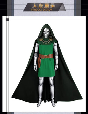 Fantastic Four Doctor Doom Cosplay Costume Uniform Halloween Carnival Party Christmas Play Role Clothes Clothing