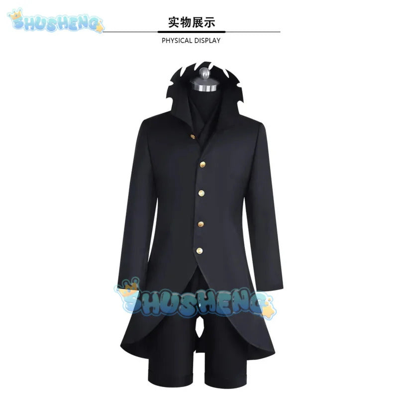 Shusheng Anime Dandadan Ken Takakura Okarun Cosplay Costume Mask Uniform Glasses Momo Ayase Halloween Party for Women Men Prop