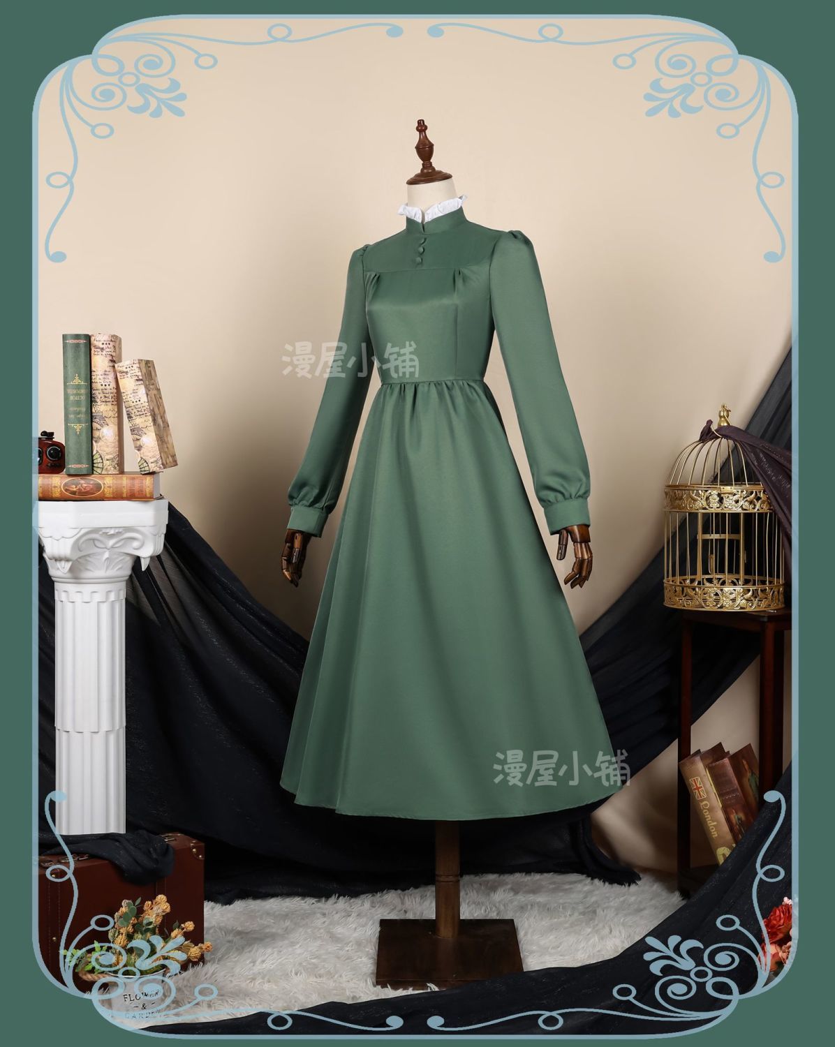 Anime Howl Cosplay Costume Sophie Dresses Hatter Costume Long Dress Apron Women Halloween Costume