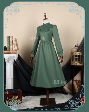 Anime Howl Cosplay Costume Sophie Dresses Hatter Costume Long Dress Apron Women Halloween Costume
