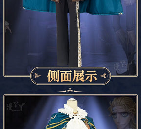 Game Identity Ⅴ Luchino Diruse Professor Cosplay Costume Poet New Skin Fashionable Uniform Man Halloween Party Suit